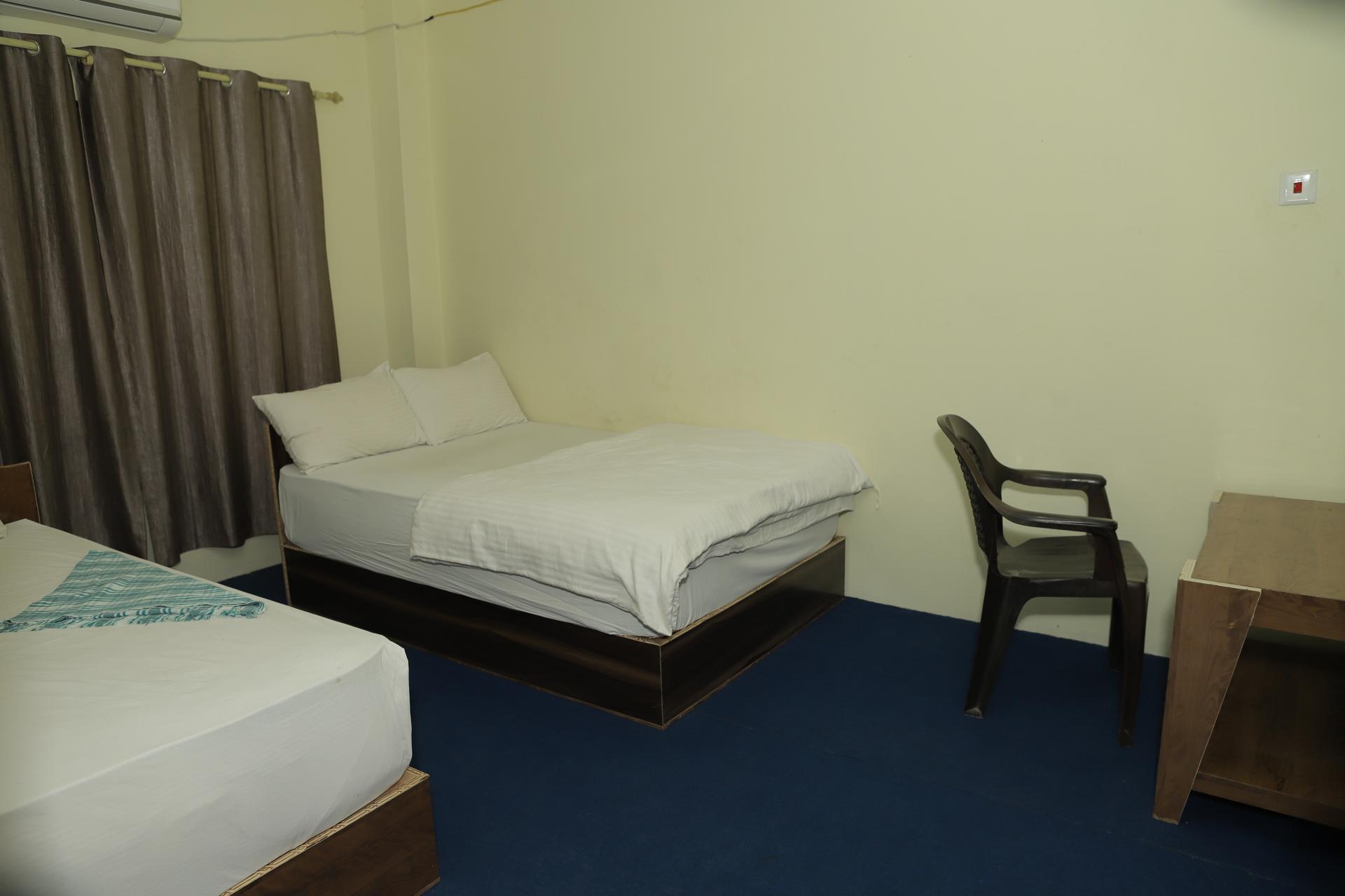 Double Bed Room With Attached Bathroom