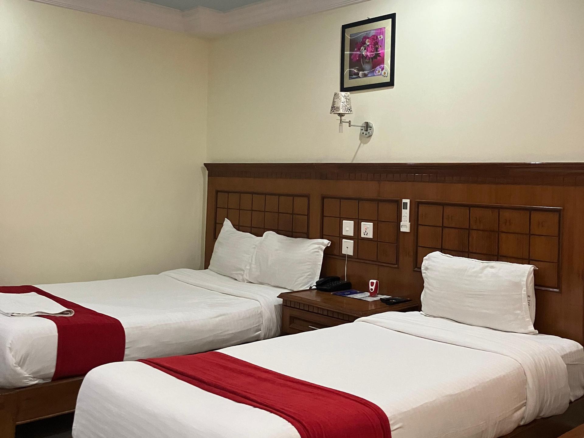 Luxury Ac room with master bed and single bed